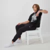 Reverse Weave-joggingbukser med lille logo og snøre
