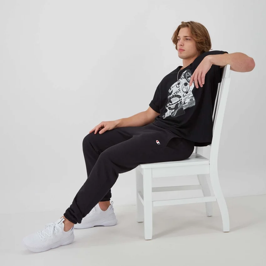 Reverse Weave-joggingbukser med lille logo og snøre